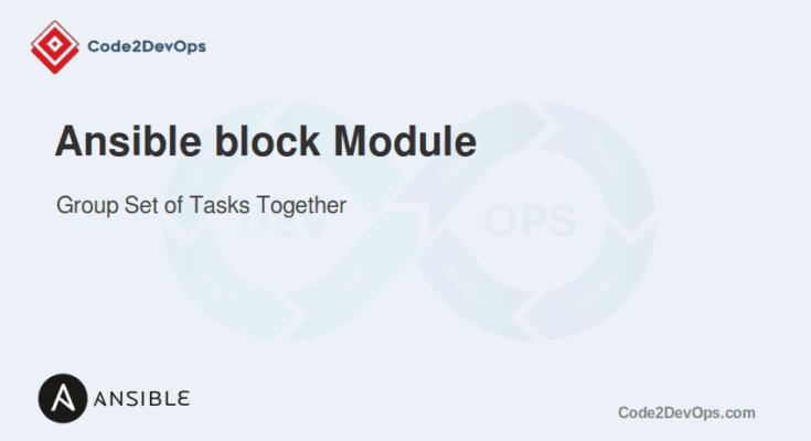 Ansible block Module Example