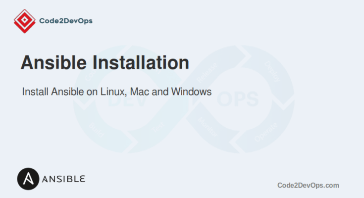 Install Ansible on Ubuntu Mac Windows