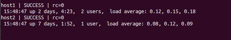 check-system-uptime-with-ansible-ad-hoc-command