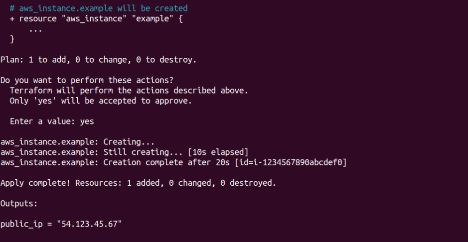 provision ec2 instance with terraform