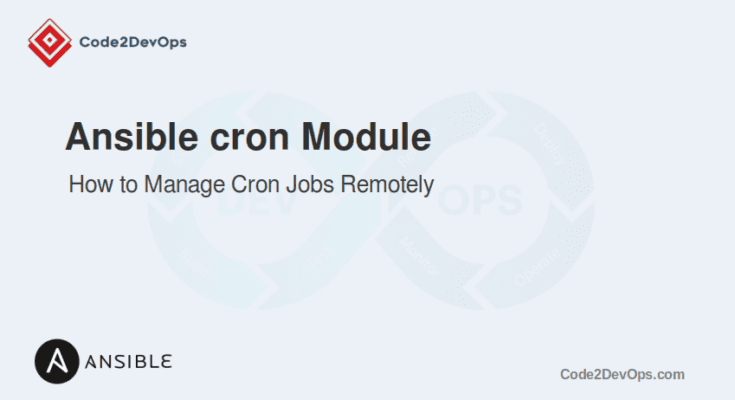 Ansible cron Module Examples